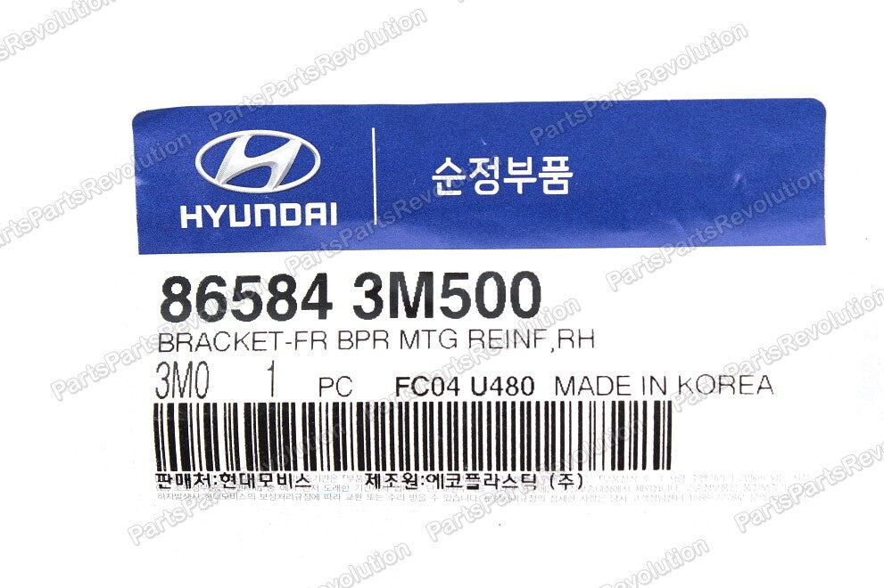 GENUINE Bumper Bracket Front Right 865843M500 for Hyundai Genesis 12-14