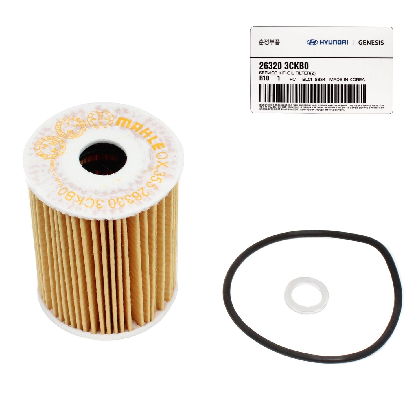GENUINE 263203CKB0 Oil Filter for Hyundai Genesis GV80 Sedan