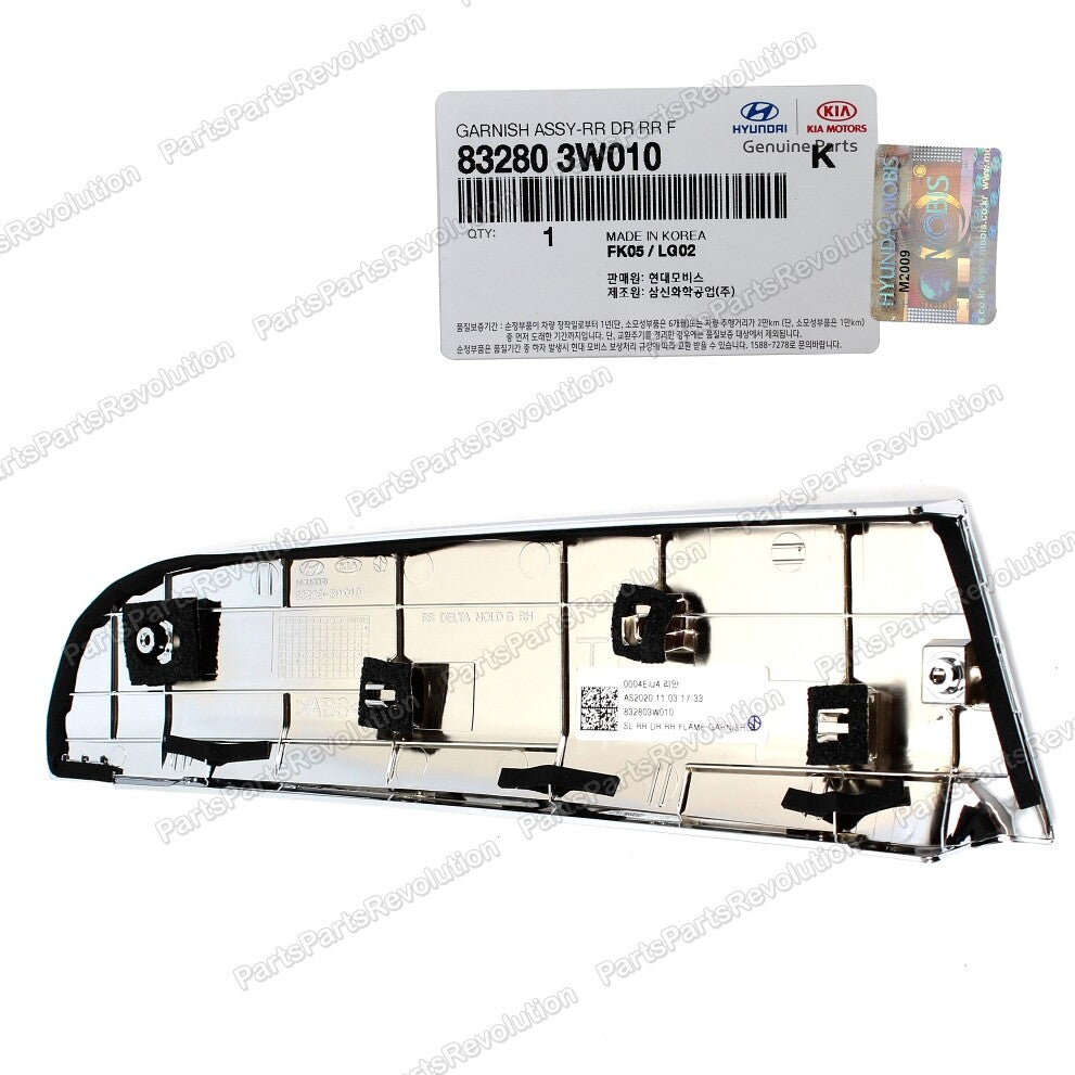 C Pillar Molding Chrome Rear Right 832803W010 for Kia Sportage 11-15