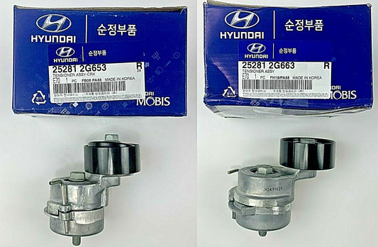 Engine Belt Tensioner Set for Hyundai Sonata/ Kia Optima 252812G653 + 252812G663
