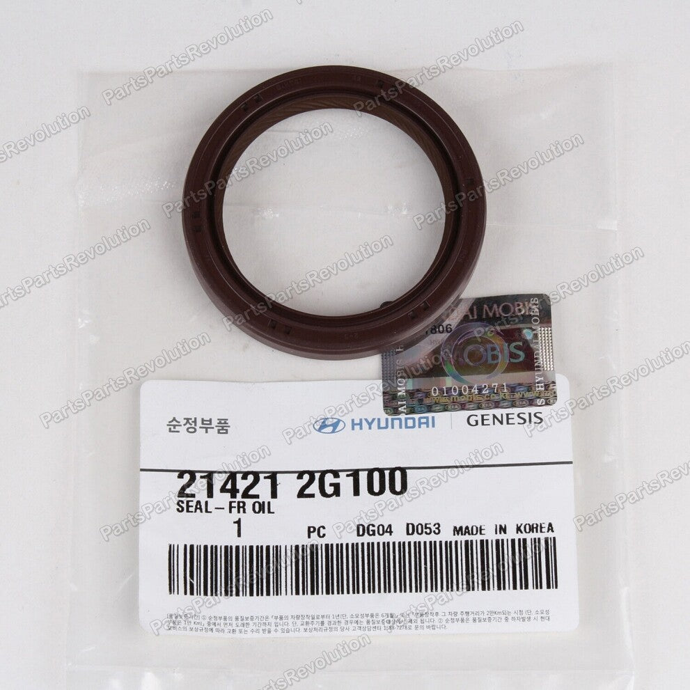 GENUINE Timing Cover Oil Seal 214212G100 Front for Hyundai Sonata Kona N 06-23