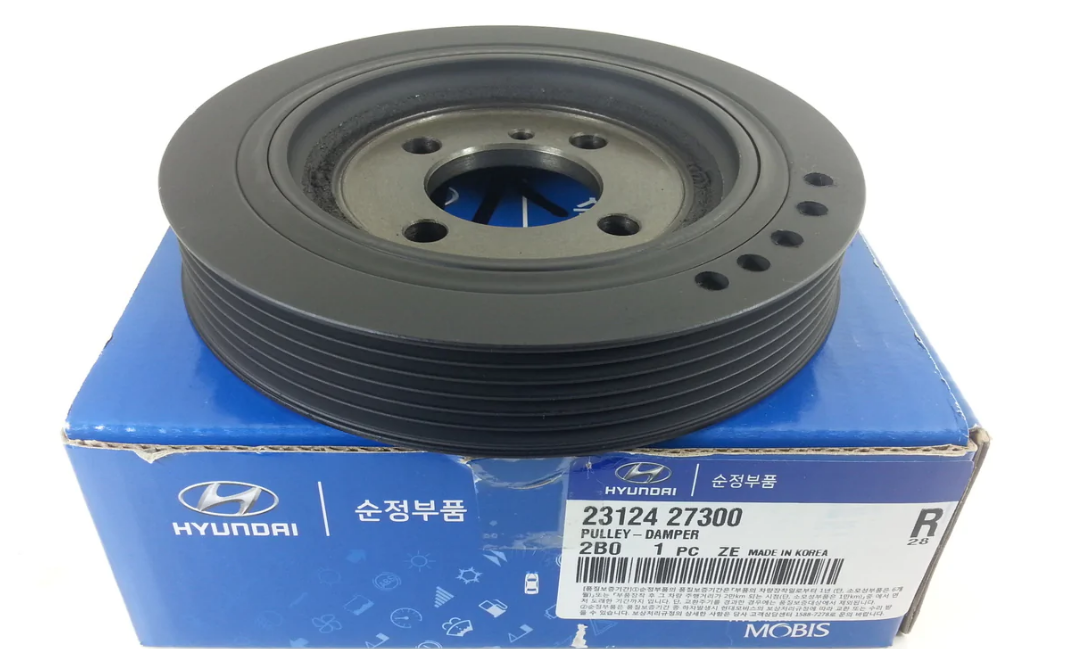 GENUINE 231242E000 Crankshaft Damper Pulley for Hyundai Santa Fe Tucson 06-09