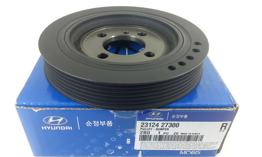 GENUINE 231242E000 Crankshaft Damper Pulley for Hyundai Santa Fe Tucson 06-09