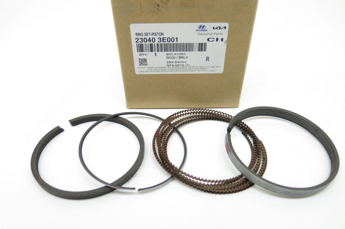 GENUINE 230403E001 Piston Ring Set for KIA Optima & Rondo 2005-2010