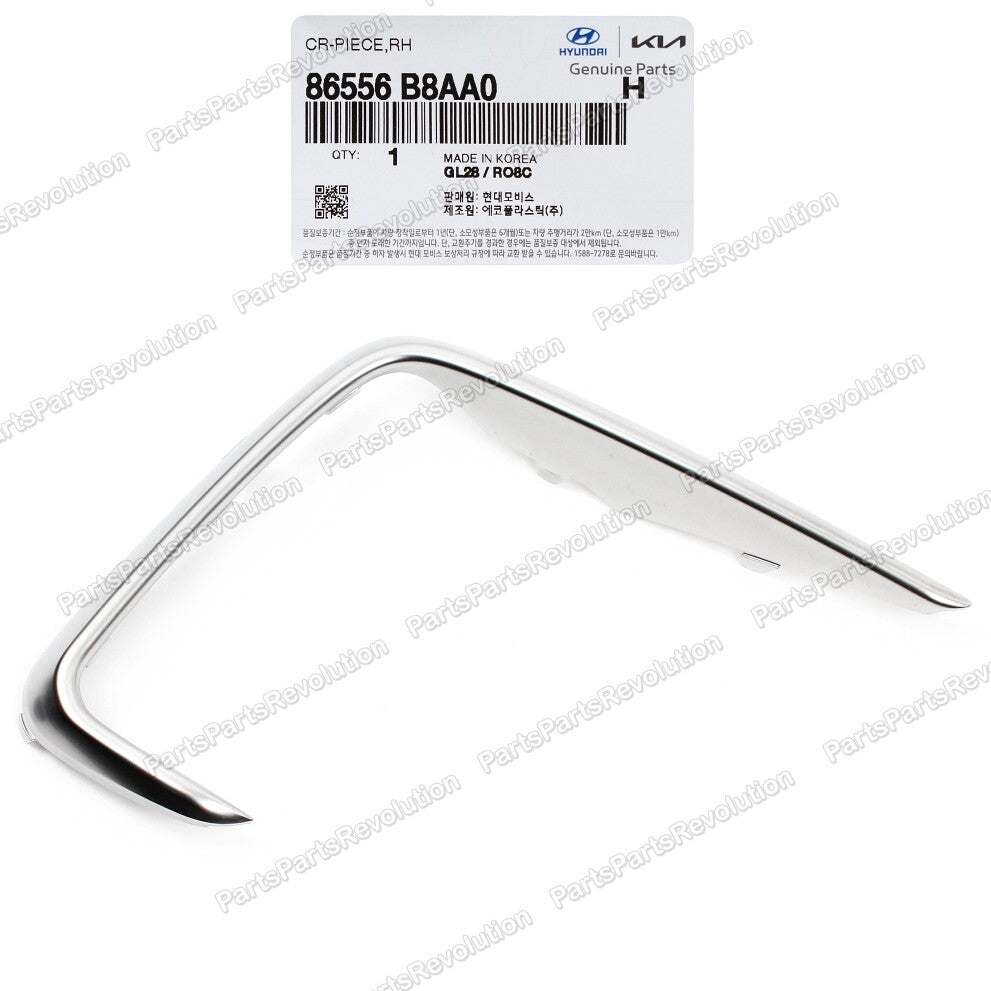 Fog Light Lamp Cover Molding Front Right 86556B8AA0 for Hyundai SantaFe 17-19