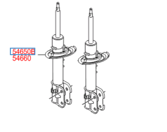 GENUINE front left & right Shock absorber 1 set for SANTAFE 12 2400cc 4wd