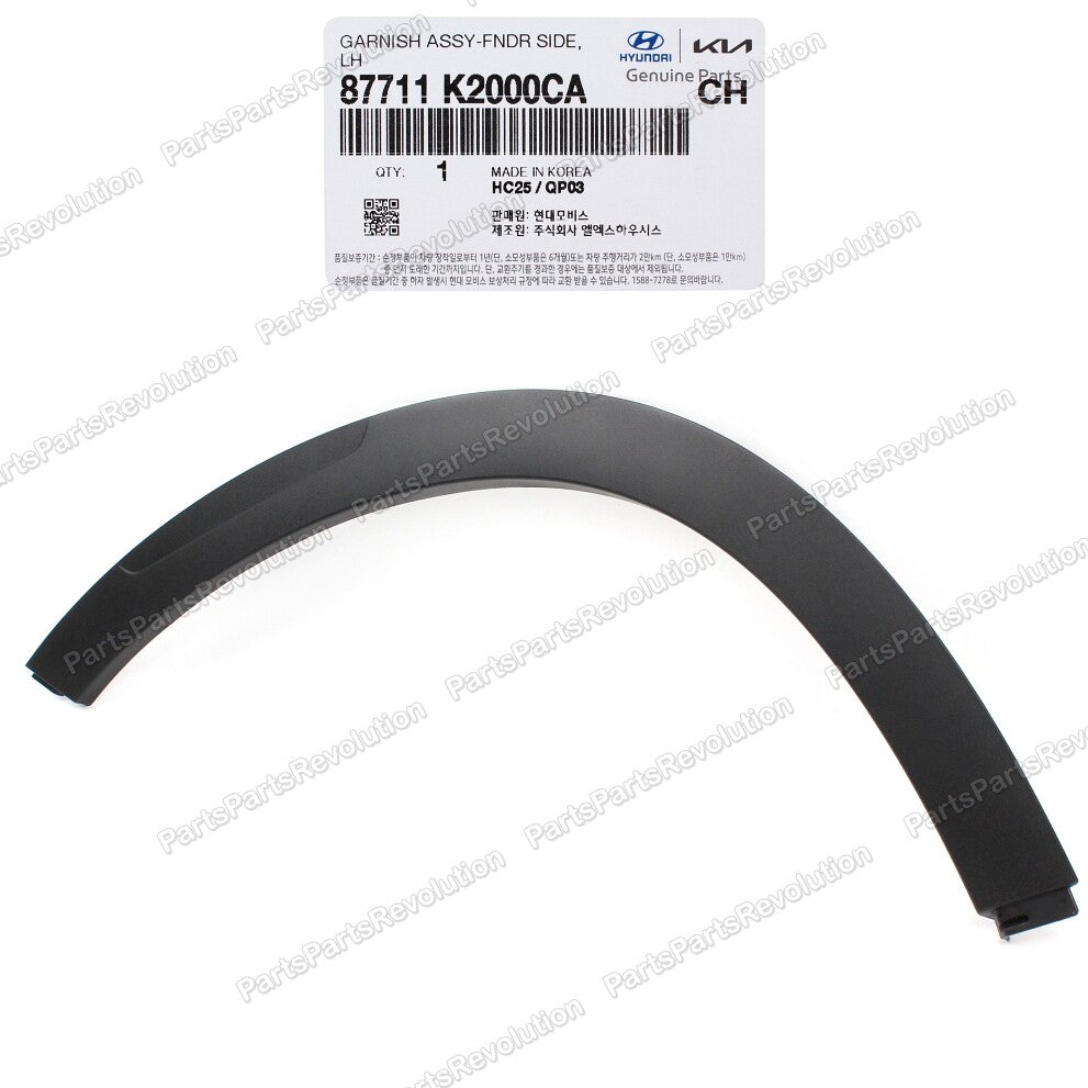 Fender Wheel Molding Front Left 87711K2000CA for Hyundai Venue 20-23