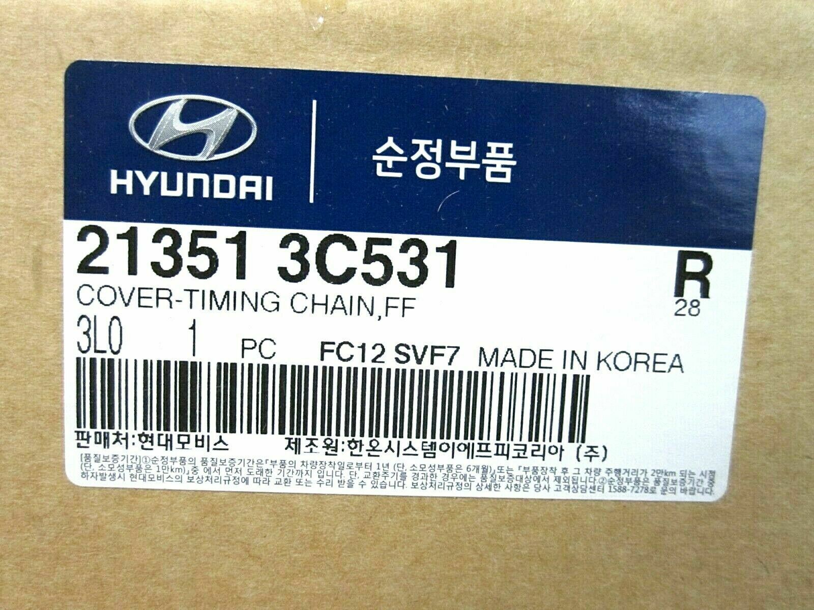 GENUINE TIMING COVER FOR 06-11 HYUNDAI KIA 3.3L 3.8L V6 oem 213513C531