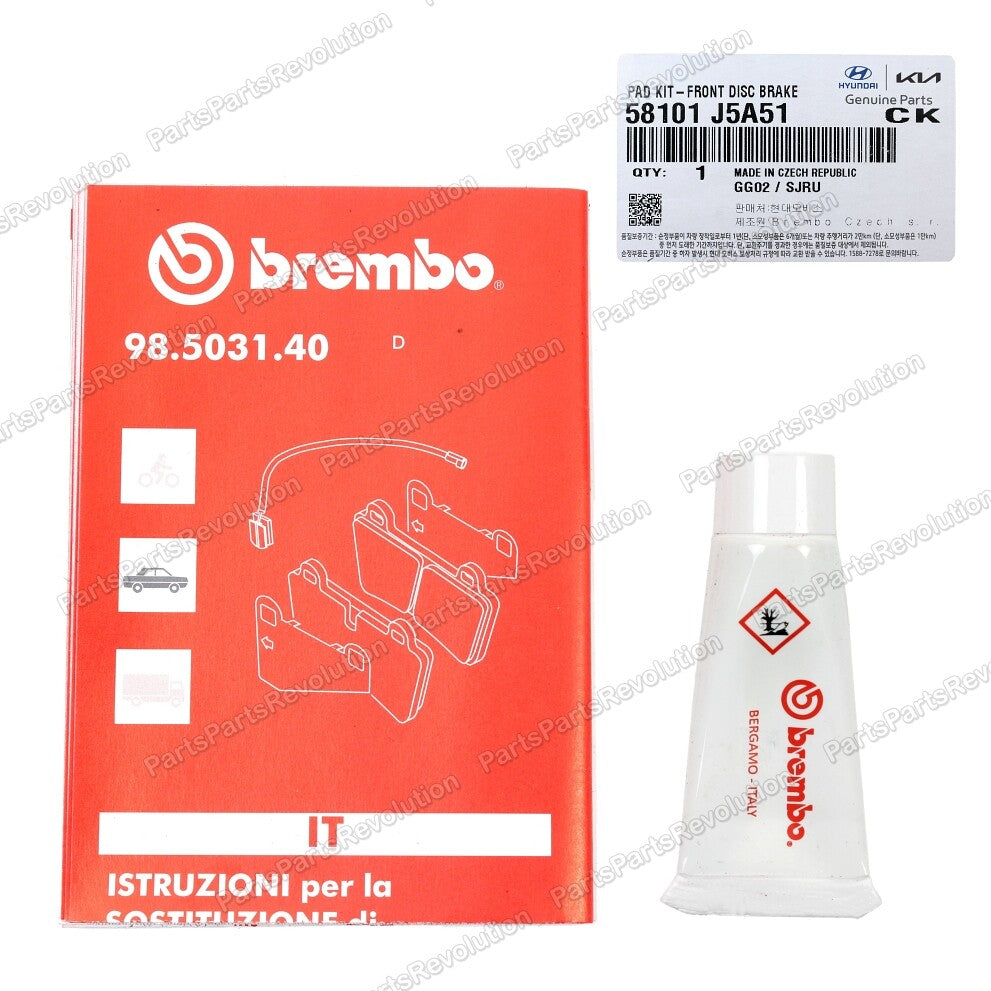Brake Pad Kit Brembo Front 58101J5A51 for Genesis * See Compatibility *