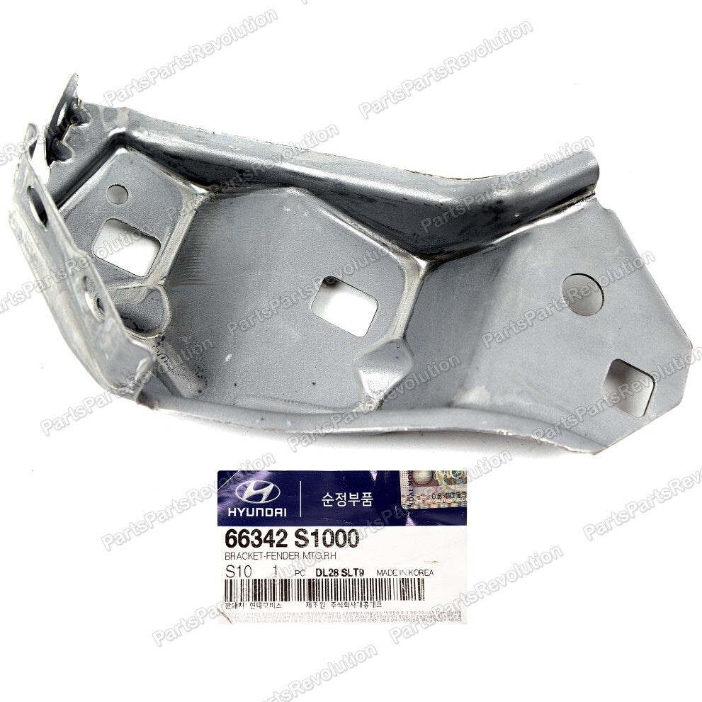 GENUINE Front Bumper Fender Bracket RIGHT for 19-20 Hyundai Santa Fe 66342S1000
