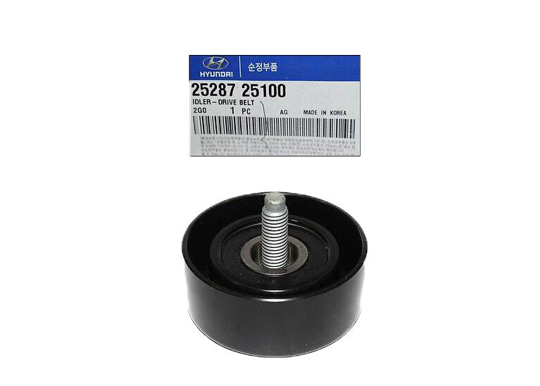 GENUINE 2528725110 Drive Belt Idler Pulley for Hyundai & Kia 2009 - 2017