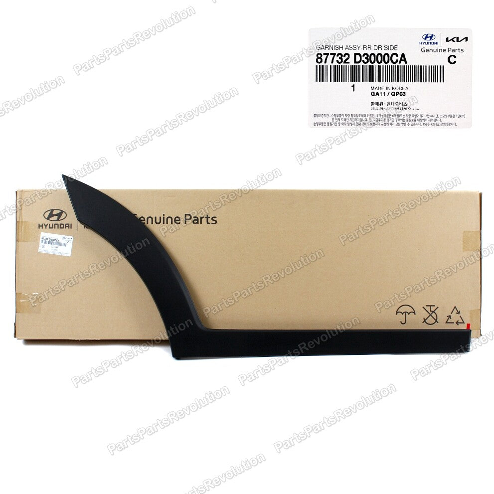 Door Molding Rear Right 87732D3000CA for Hyundai Tucson 2016-2021