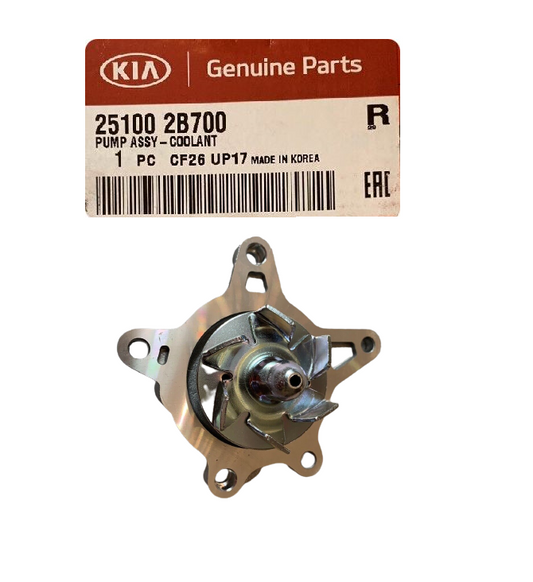 GENUINE 251002B700 Water Pump for Sonata Accent Veloster Optima Soul 1.6L 10-16