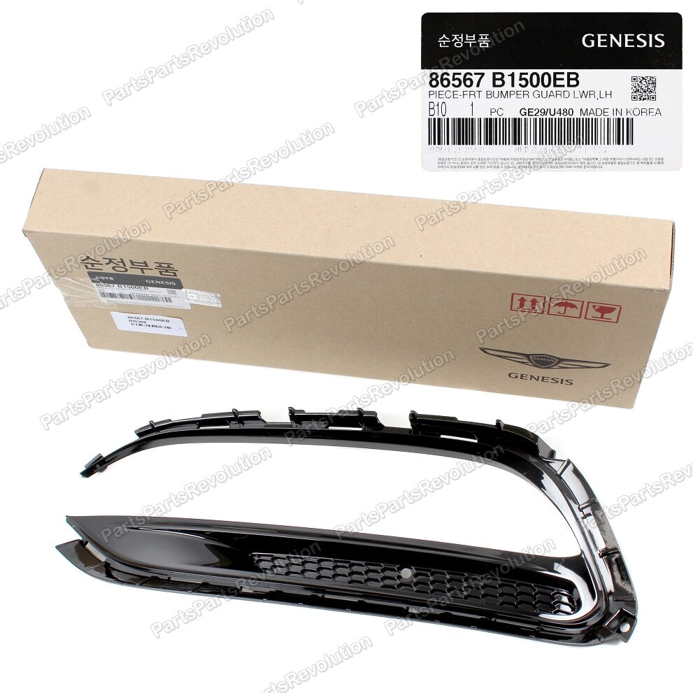 GENUINE Fog Lamp Grille Cover LEFT DRIVER for 18-20 GENESIS G80 86567B1500EB