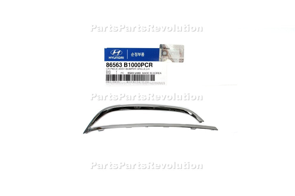 Bumper Grille Trim Chrome Moldings Front 86563B1000PCR for Genesis 15-16