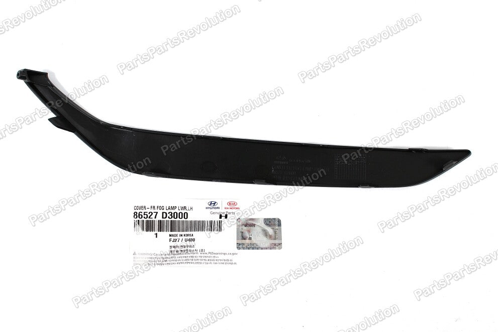 Bumper Trim Molding Driver Front Left 86527D3000 for Hyundai Tucson 16-18