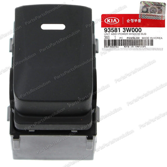 GENUINE Door Power Window Switch Rear 935813W000 for Kia 2011-2016 Sportage