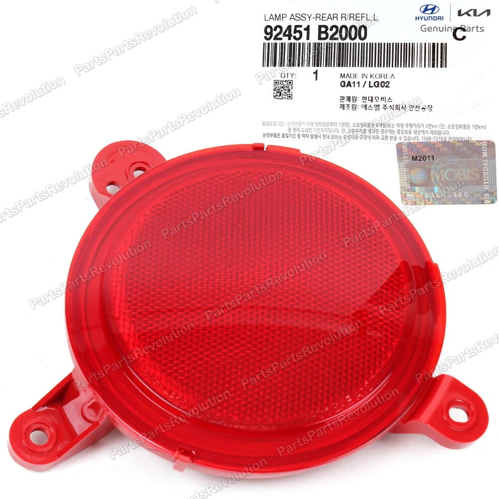 Bumper Reflector Rear Left 92451B2000 for Kia Soul 2014-2016