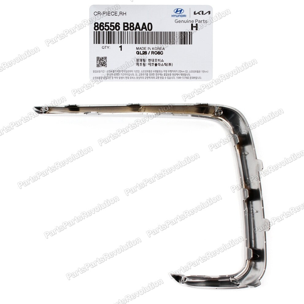 Fog Light Lamp Cover Molding Front Right 86556B8AA0 for Hyundai SantaFe 17-19