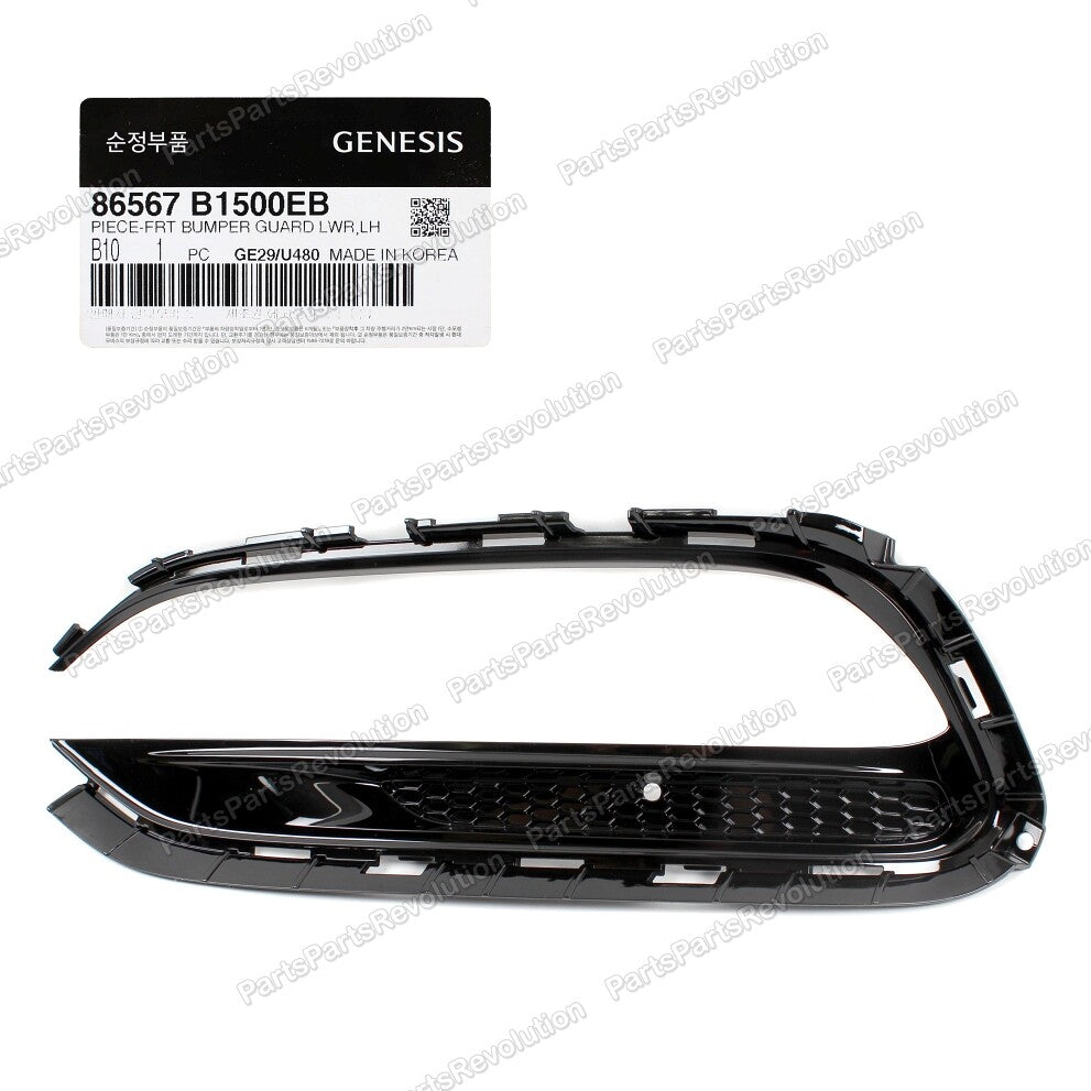 GENUINE Fog Lamp Grille Cover LEFT DRIVER for 18-20 GENESIS G80 86567B1500EB
