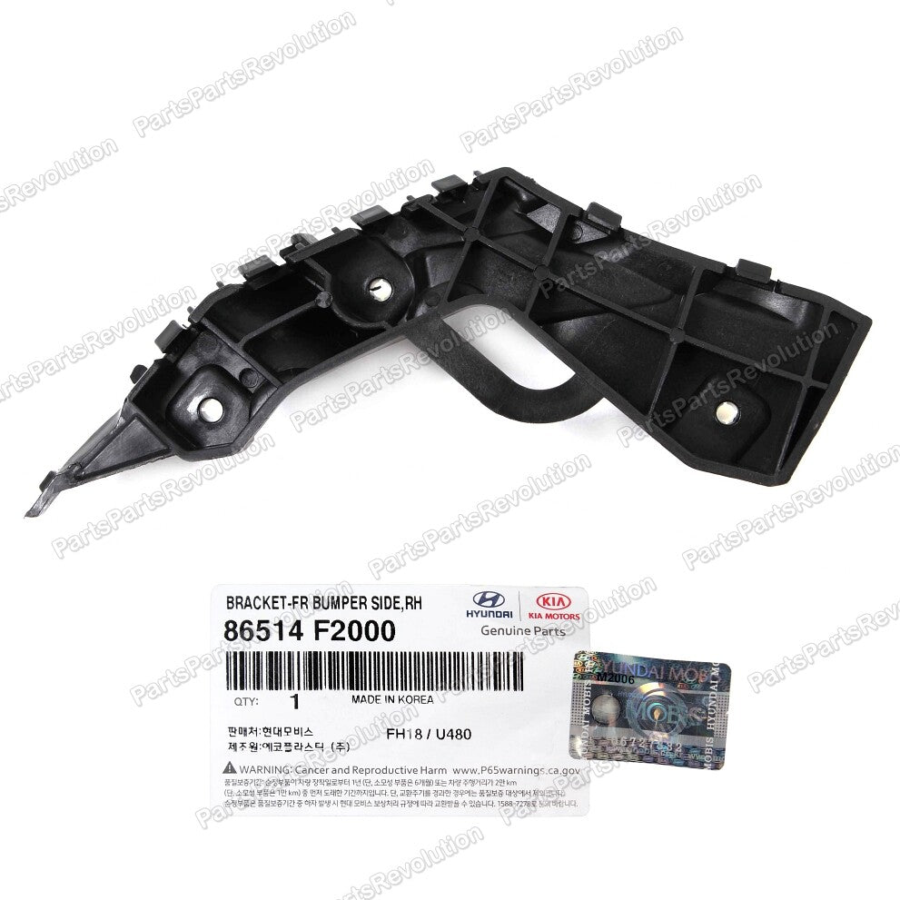 GENUINE Bumper Bracket Front Right 86514F2000 for Hyundai Elantra 17-18