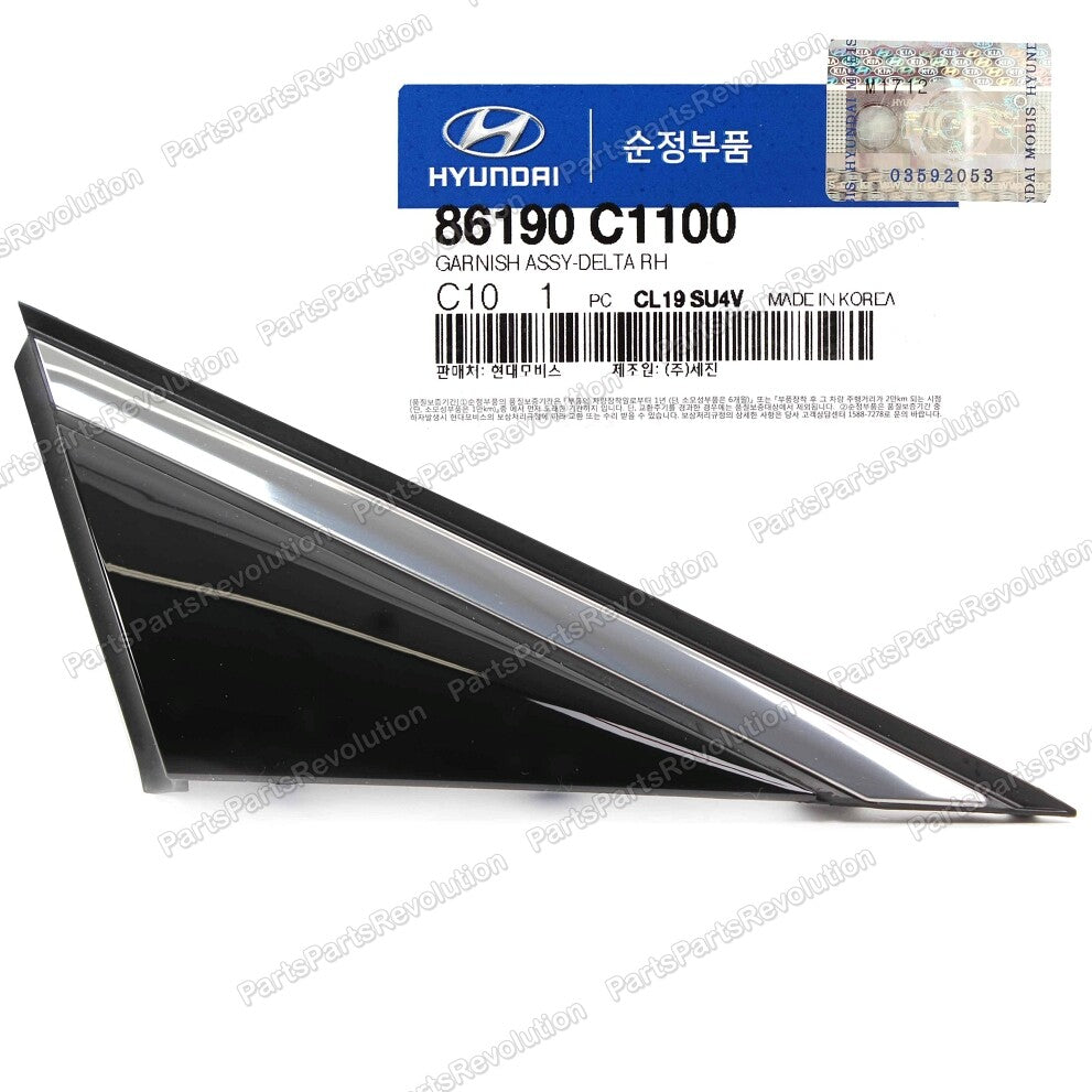 Side Mirror Corner Trim Molding Right 86190C1100 for Sonata 15-18