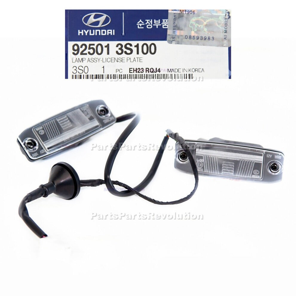 Rear Deck Trunk Lid License Plate Lights Lamp Panel for 11-14 Hyundai Sonata