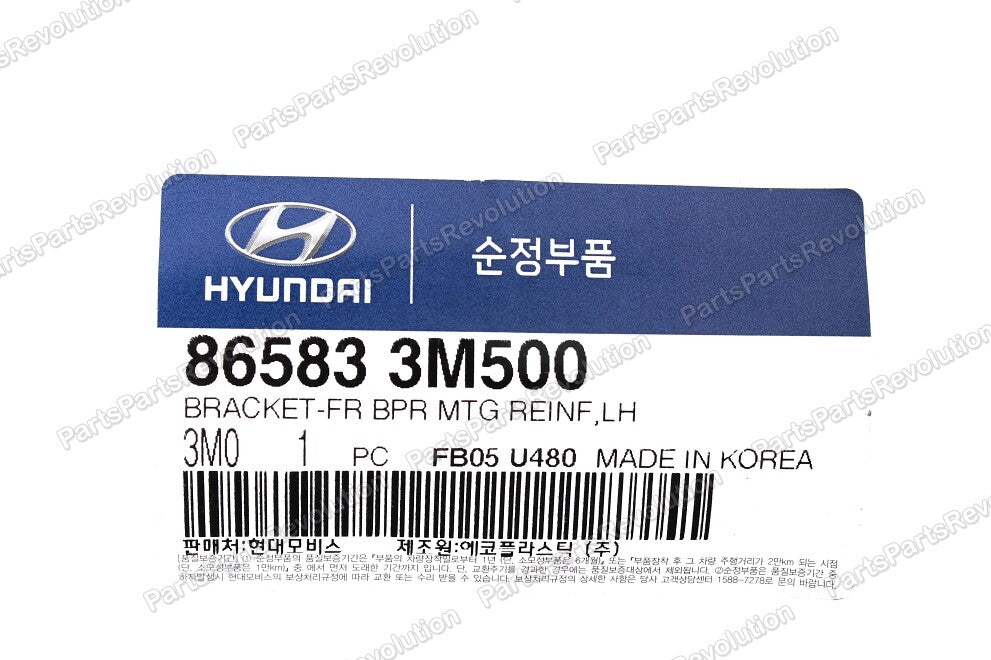 GENUINE Bumper Bracket Front Left 865833M500 for Hyundai Genesis 12-14