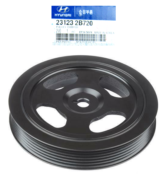 GENUINE 231232B720 Damper Pulley for 1.6L Elantra Veloster Kona Optima 13-20