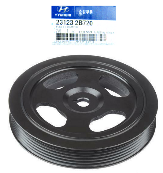 GENUINE 231232B720 Damper Pulley for 1.6L Elantra Veloster Kona Optima 13-20