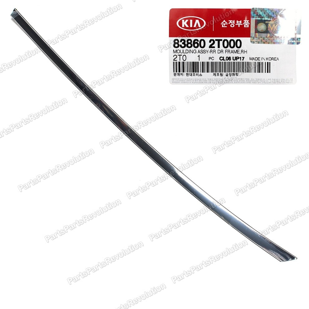 Door Frame Molding Chrome Rear Right 838602T000 for Kia Optima 11-16