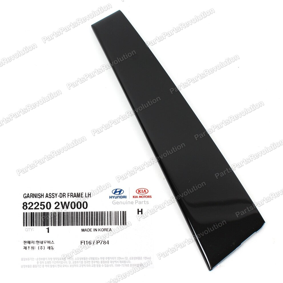 New OEM 822502W000 Front Door Window Garnish Left LH for Hyundai Santa Fe 13-18