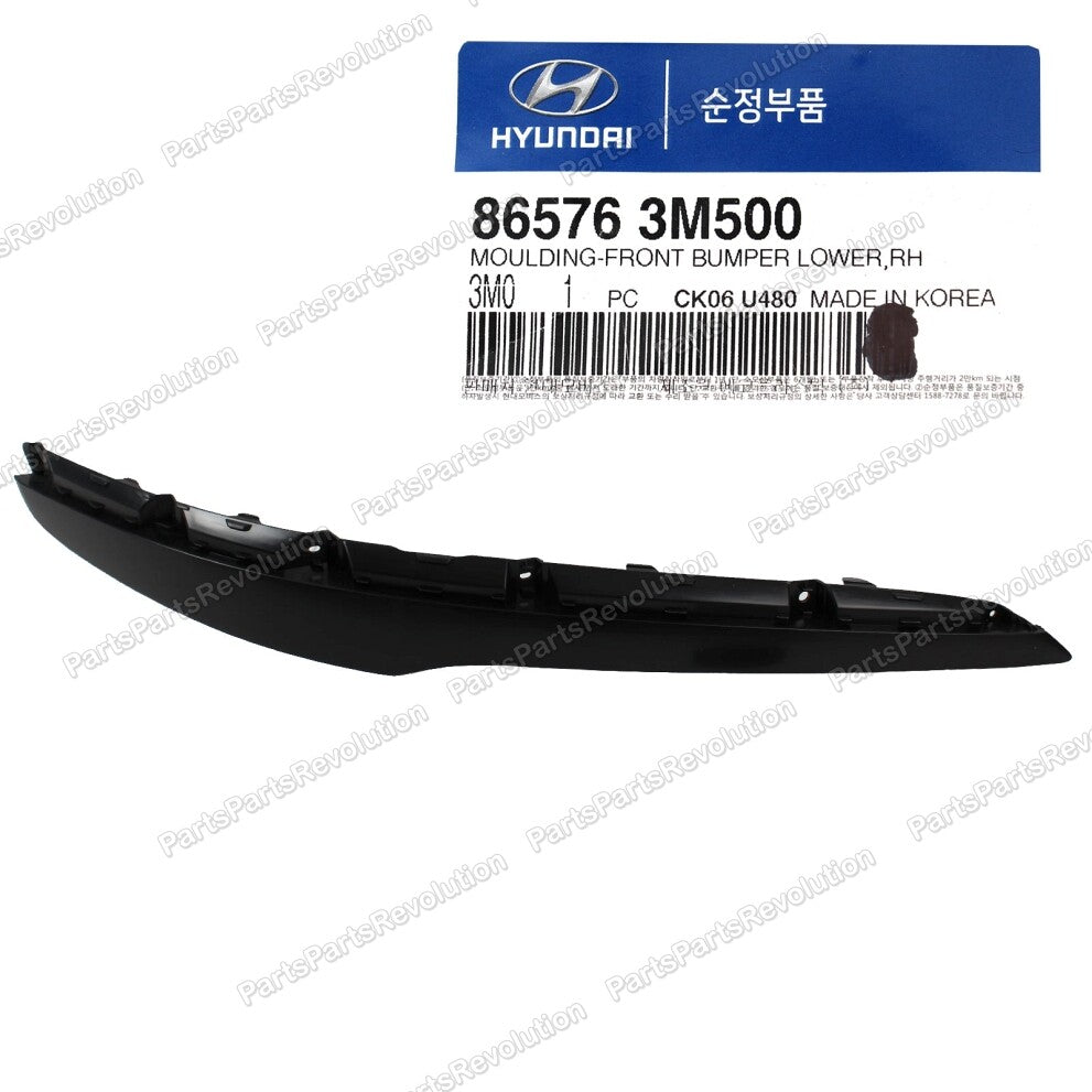 Bumper Lower Molding Front Lower Right 865763M500 for Hyundai Genesis 12-14
