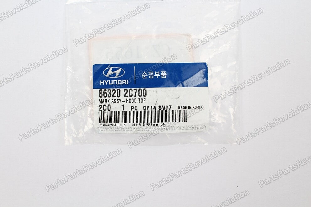 GENUINE Emblem Hood 863202C700 for Hyundai 2001-2008 Tuscani Tiburon
