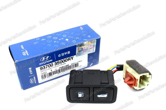 Trunk Fuel Door Opener Button BLACK for 11-15 Hyundai Sonata 937003S000RY