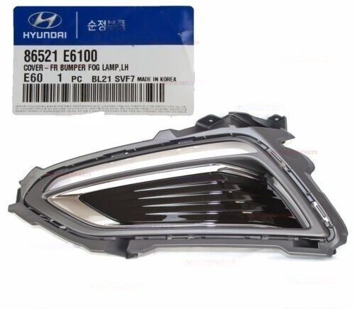 86521E6100 Front Left Bumper Cover Bezel for Hyundai Sonata Hybrid 2016-2017