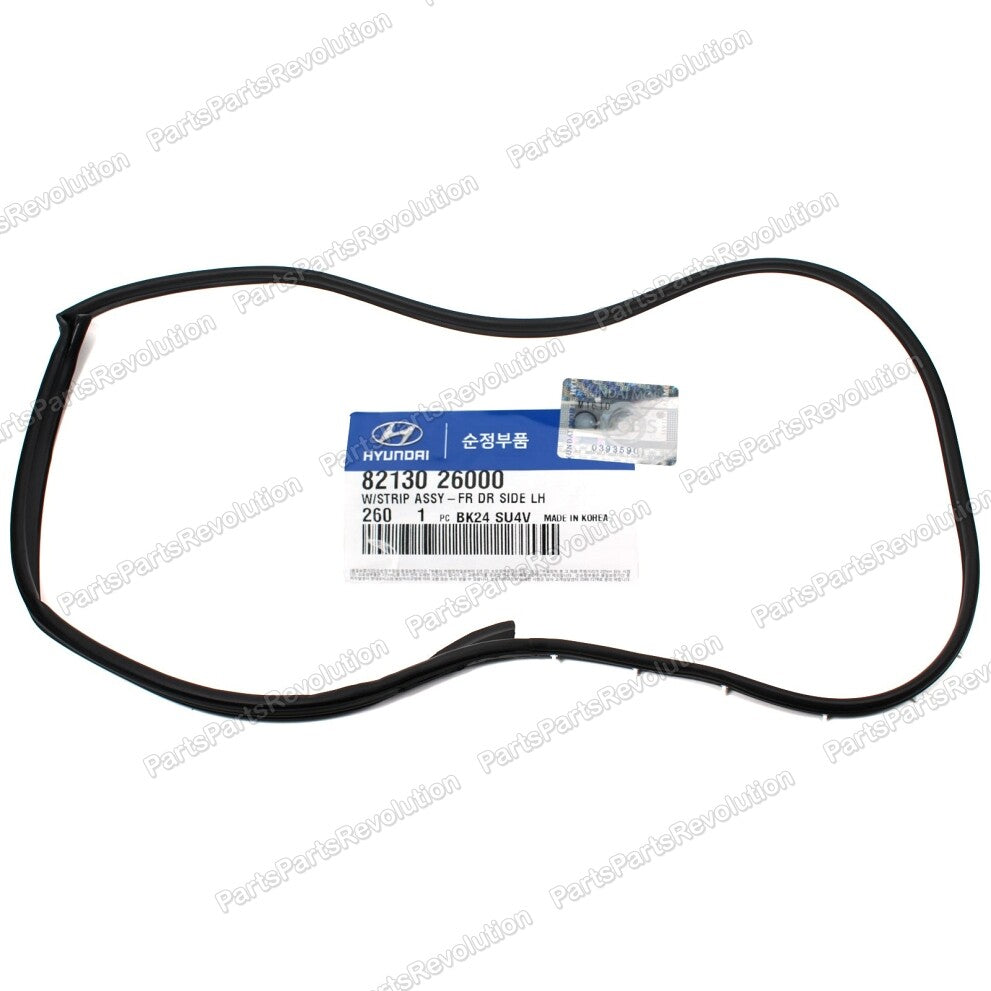 Door Side-Door Rubber Weatherstrip Seal FR/LH for 01~06 Hyundai Santa Fe