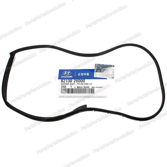 Door Side-Door Rubber Weatherstrip Seal FR/LH for 01~06 Hyundai Santa Fe