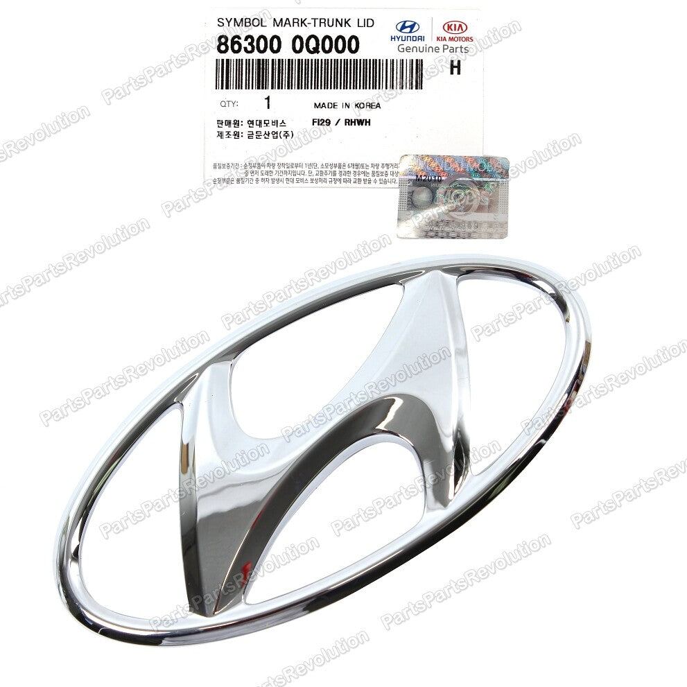 GENUINE Emblem Trunk Lid Badge 863000Q000 for Hyundai 2011-2014 Sonata