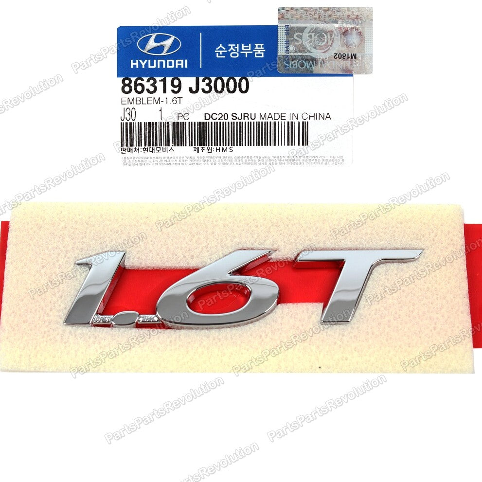 GENUINE Emblem Trunk Lid 86319J3000 for Hyundai 2019-2021 Veloster Turbo