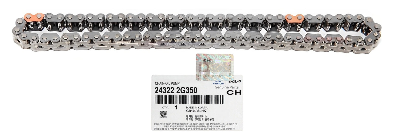 GENUINE 243222G350 Engine Oil Pump Chain for Hyundai Santa Fe Sport 2013-2016