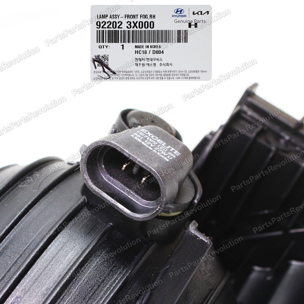 GENUINE Fog Lamp Light PASSENGER 922023X000 for 11-13 Hyundai Elantra