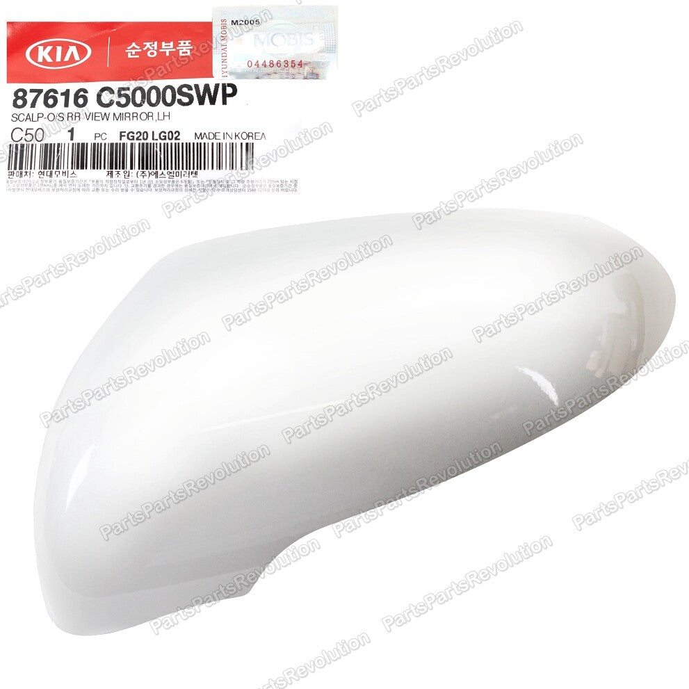 GENUINE Cover Side Mirror White Left 87616C5000SWP for Kia Sorento 2015-2019