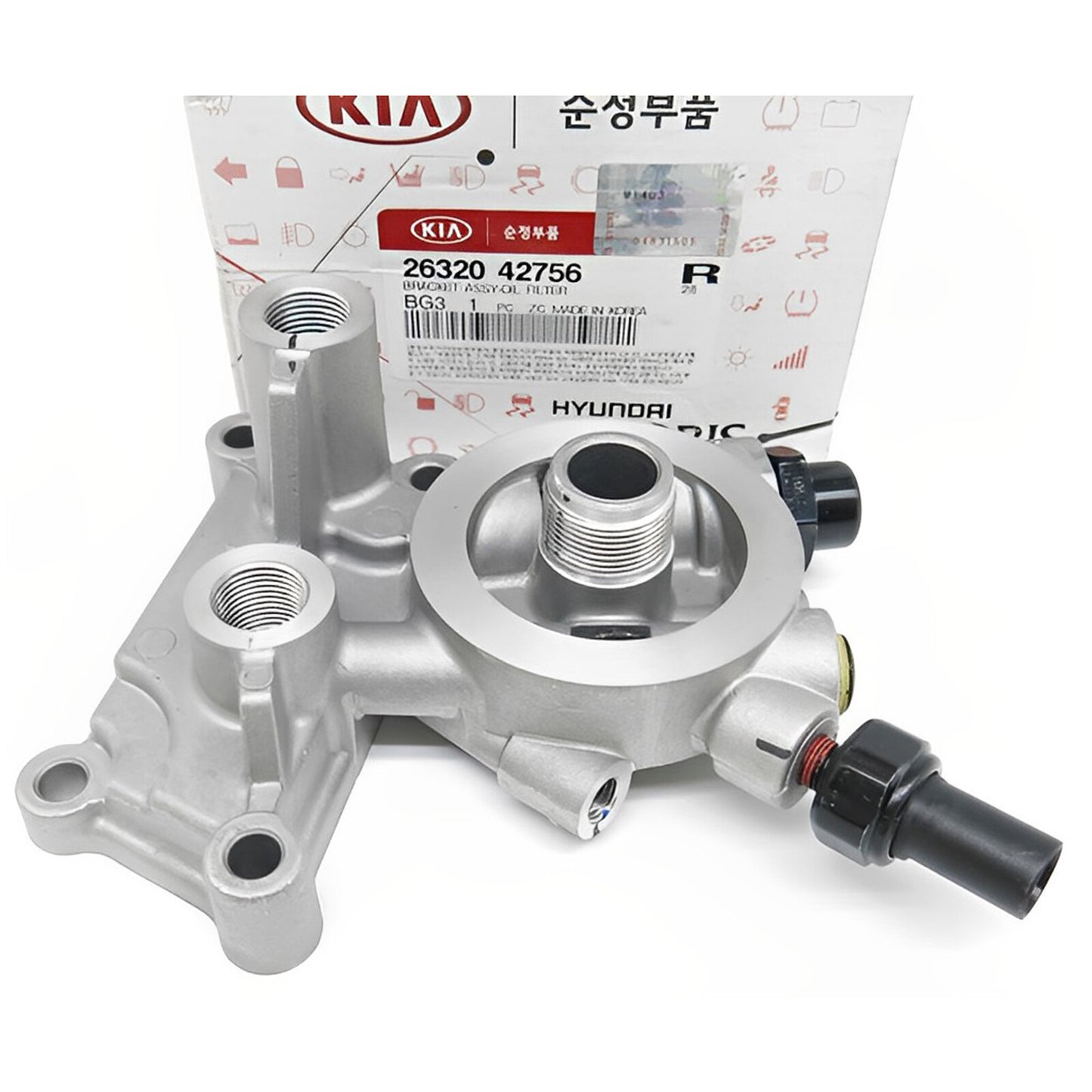 GENUINE 2632042756 Oil Filter Bracket Assembly for Hyundai Porter II