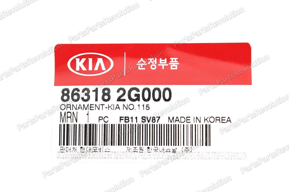 GENUINE Emblem Trunk Rear 863182G000 for Kia 2005-2013 Forte Optima Spectra Rio