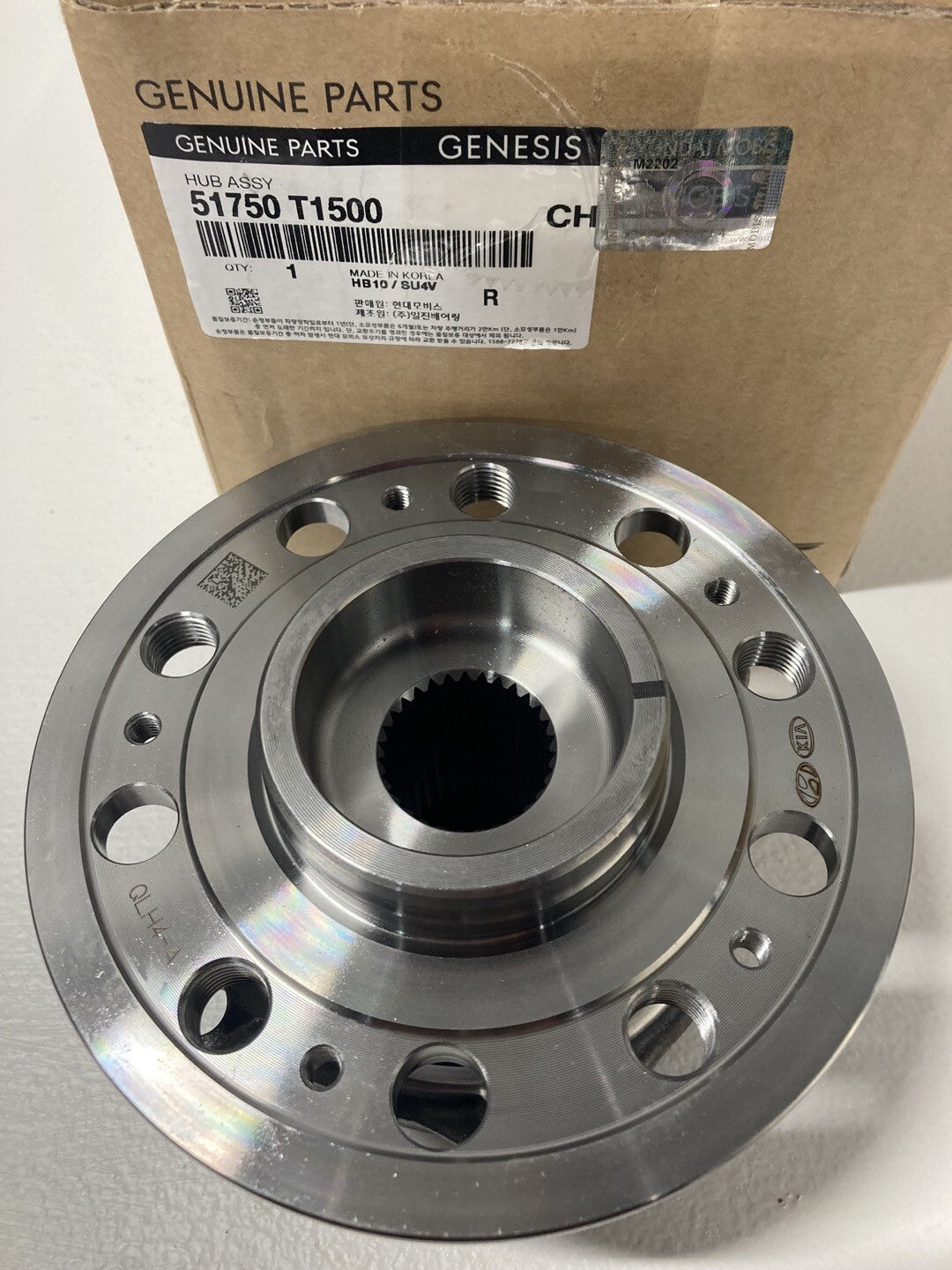 ⭐GENUINE⭐Front Wheel Hub & Bearing oem for GENESIS G80 GV80 AWD 21-22 51750T1500