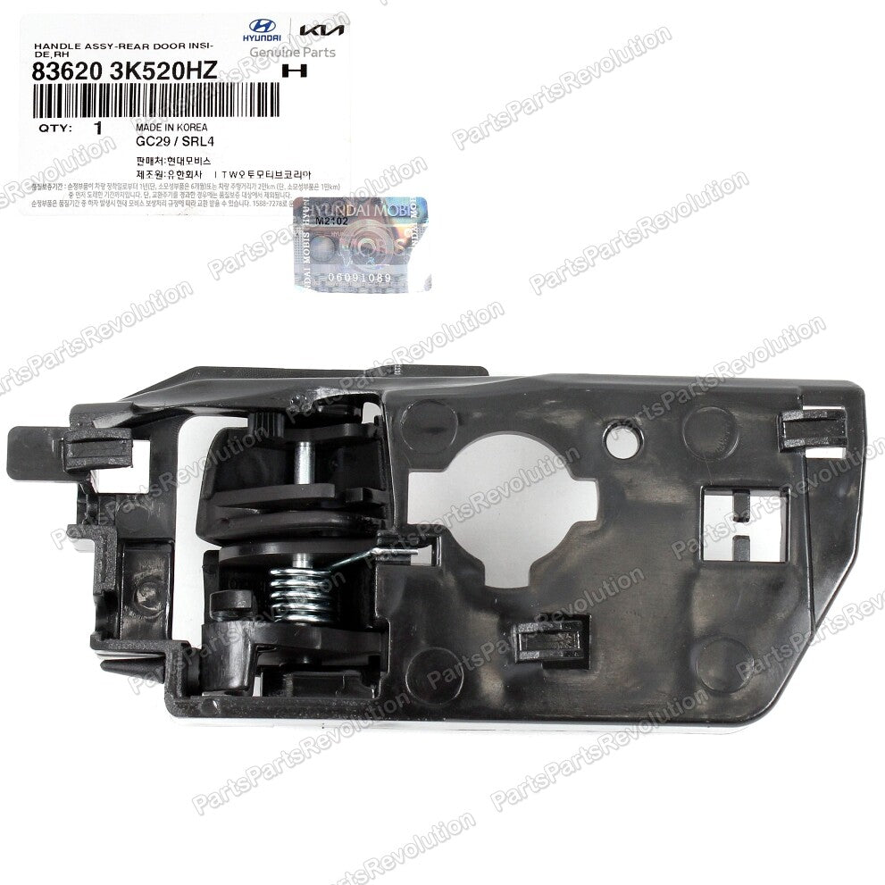 GENUINE Inside Door Handle Rear Right 836203K520HZ for Hyundai 2009-2010 Sonata