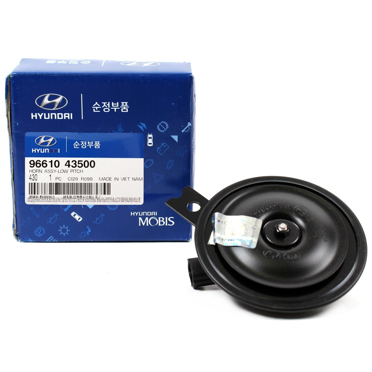 GENUINE 9661043500 Front Right Low Pitch Signal Horn for Hyundai Tucson JM 05-10