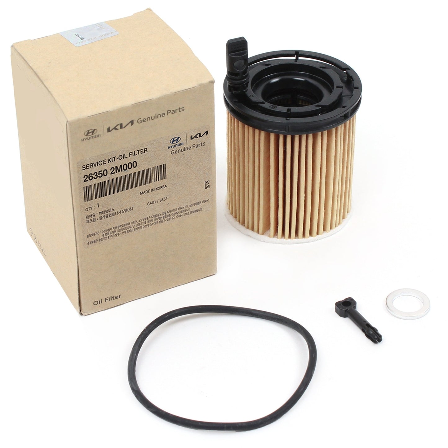GENUINE 263502M000 Oil Filter for KIA K5 Rio & Sorento 2020-2022