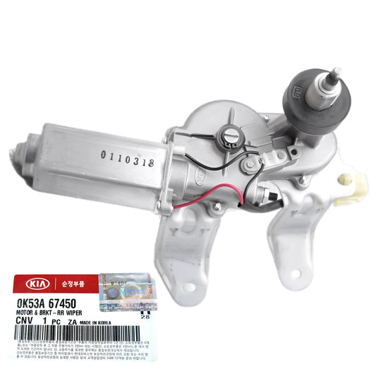 GENUINE 0K53A67450 Rear Windshield Wiper Motor & Bracket for KIA Sedona 02-05
